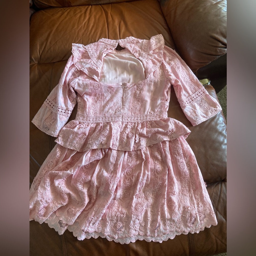 Adelina Rae Pink Mini Dress